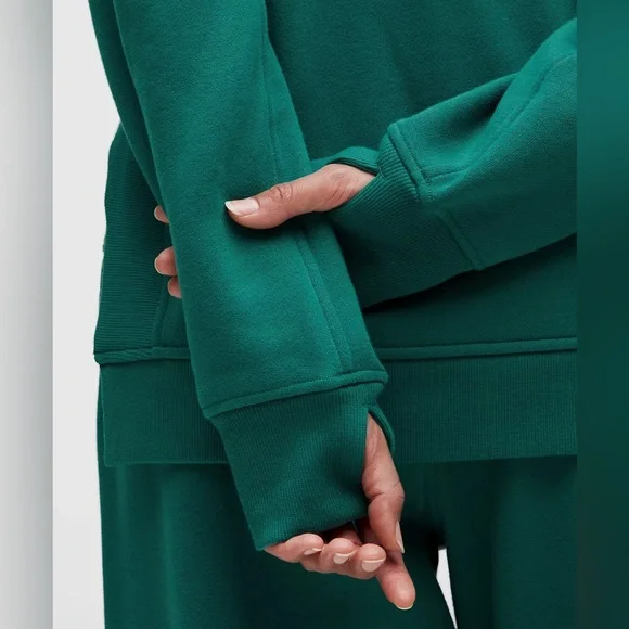 NWT Lululemon Scuba Oversized Side-Slit Hoodie – Teal Lagoon – Size XL/XXL - Picture 7 of 12